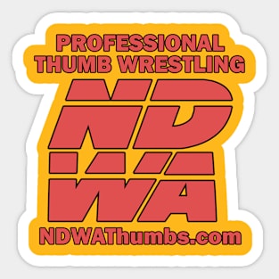 NDWA Professional Thumb Wrestling Sticker